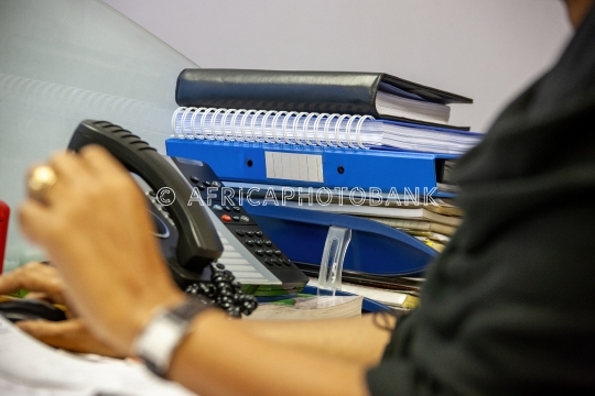busy desk
