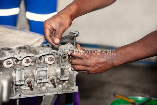Mechanic hands