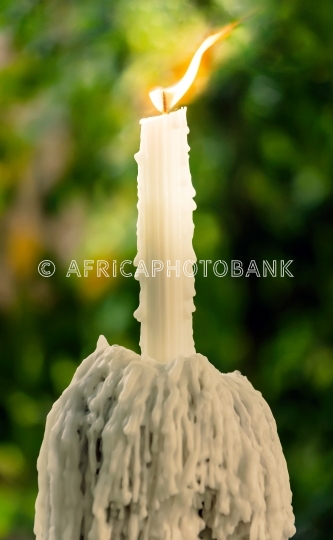 Dripping candle