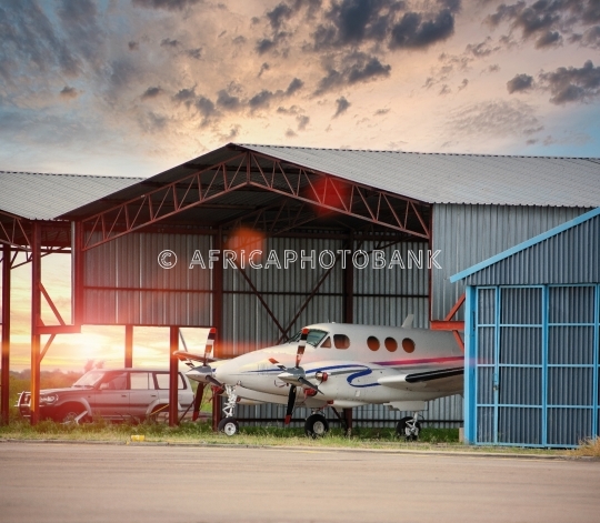 parked airplane