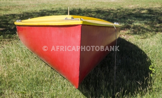 boat in the gras