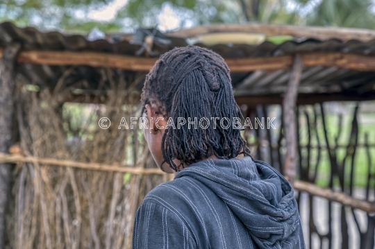 African man