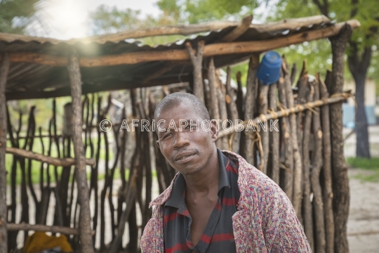 African man