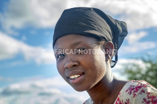 African village woman