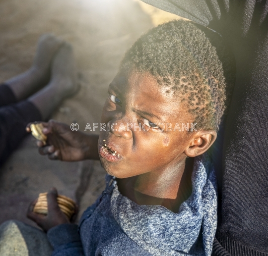 angry African child
