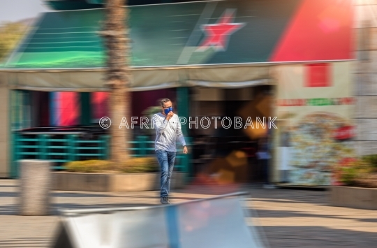 man with mask