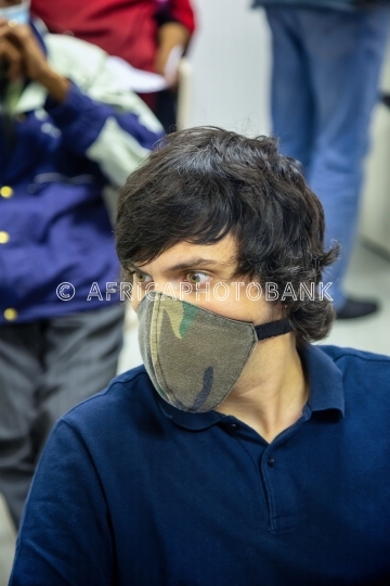 man with mask