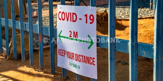keep your distance sign