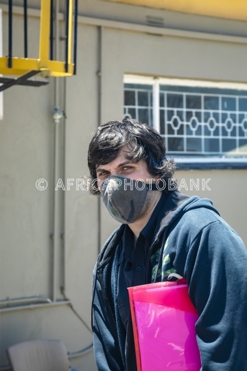 young man walking