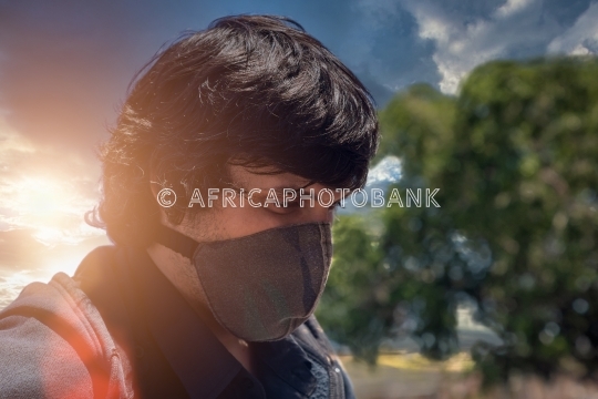 man with mask