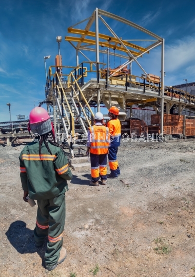 miner with colleagues