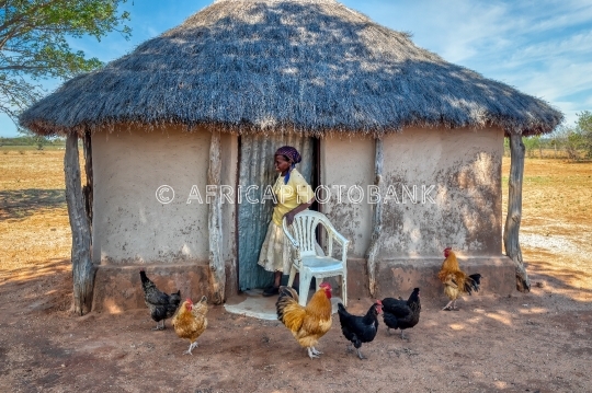 African village woman