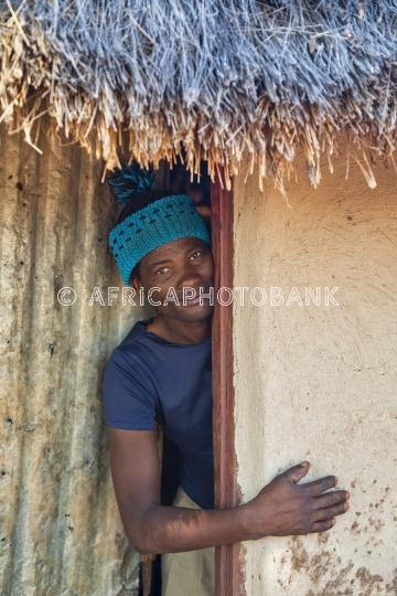 African man