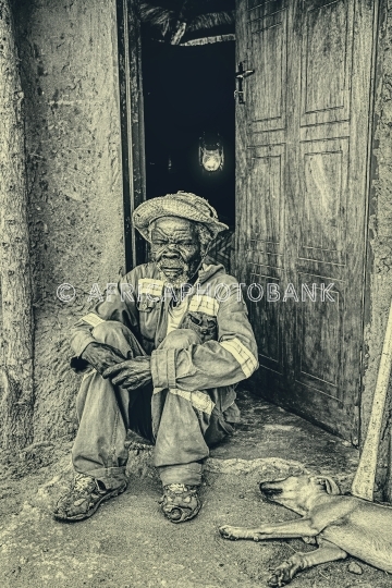 African old man