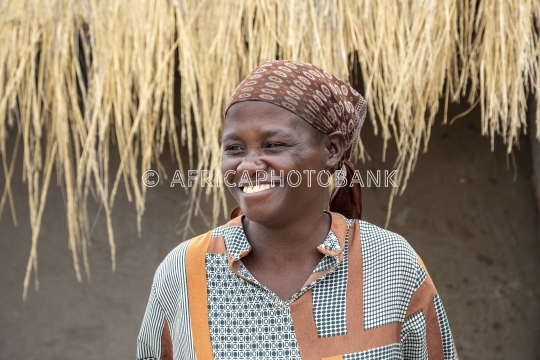 smiling African  woman