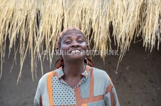 smiling African  woman