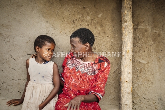 old woman teaching