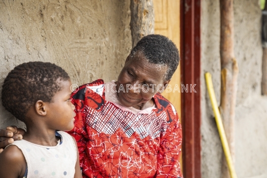 old woman teaching