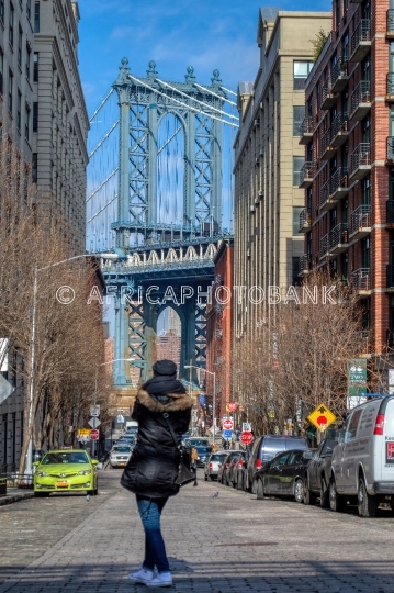 New York , Brooklyn, Manhattan Bridge 