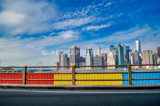 New York , Brooklyn, Manhattan Bridge 