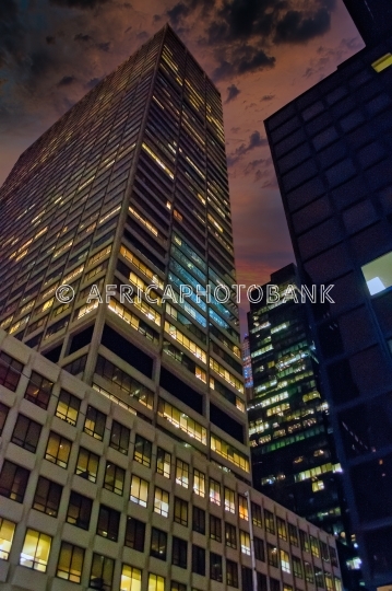 night skyscrapers