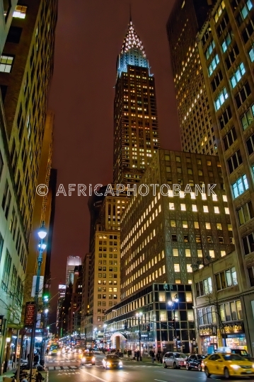 night skyscrapers