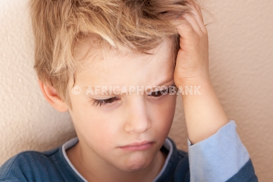 sulking child
