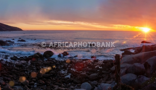 sunset waves 