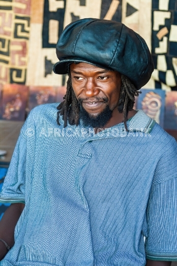 Rastafarian man