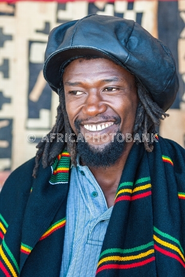 Rastafarian man