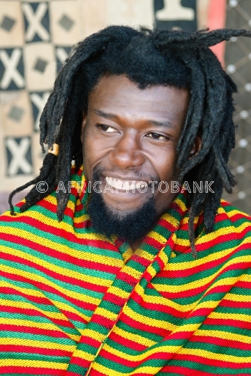 Rastafarian man