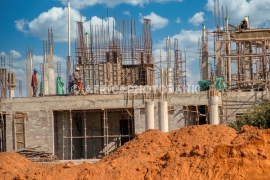 African construction workers