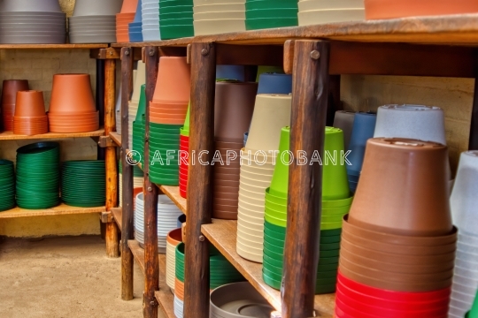 flower pots store room