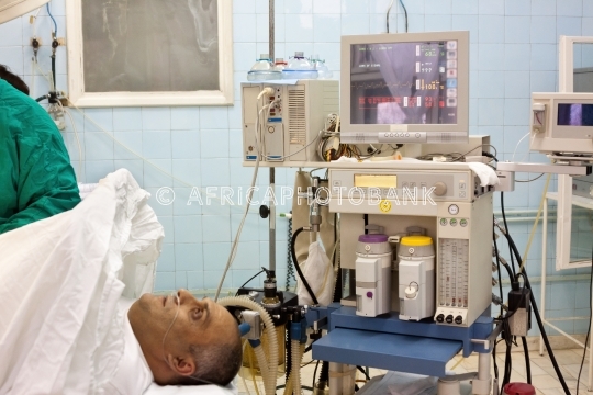 man having a surgery