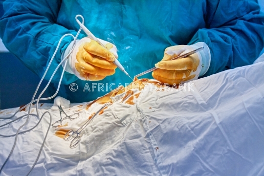 surgeon at work