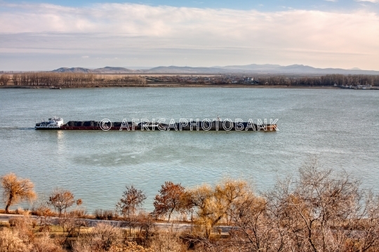 tugboat on the river