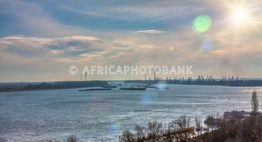 tugboat on the river