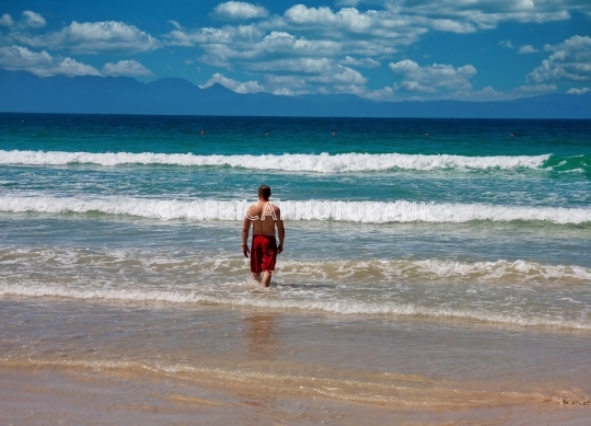 man at ocean
