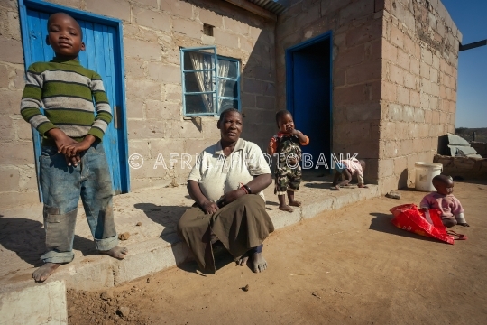 African granny and grandchildren