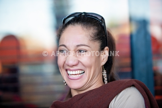 mixed race woman
