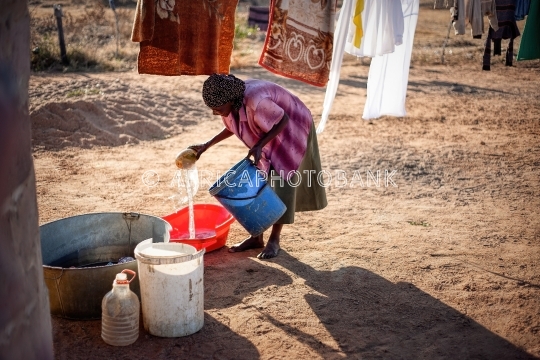 washing clothes