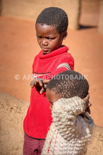 two african child portrait