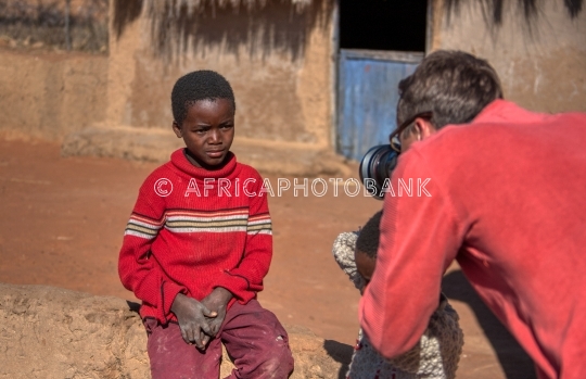 photographing african kids