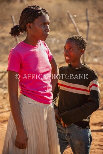 African village family