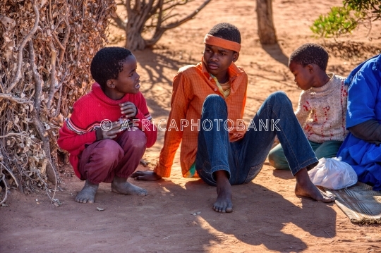 African village family