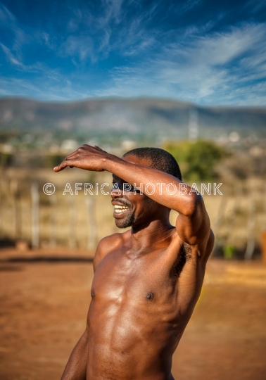 African man