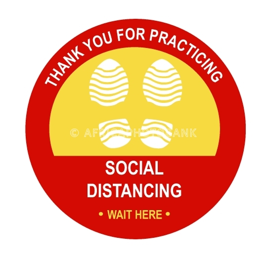 keep your distance sign