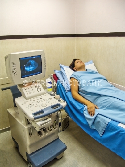 woman having ultrasound