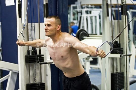 man in the gym