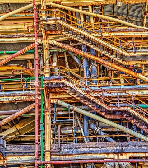Industrial aging pipes 